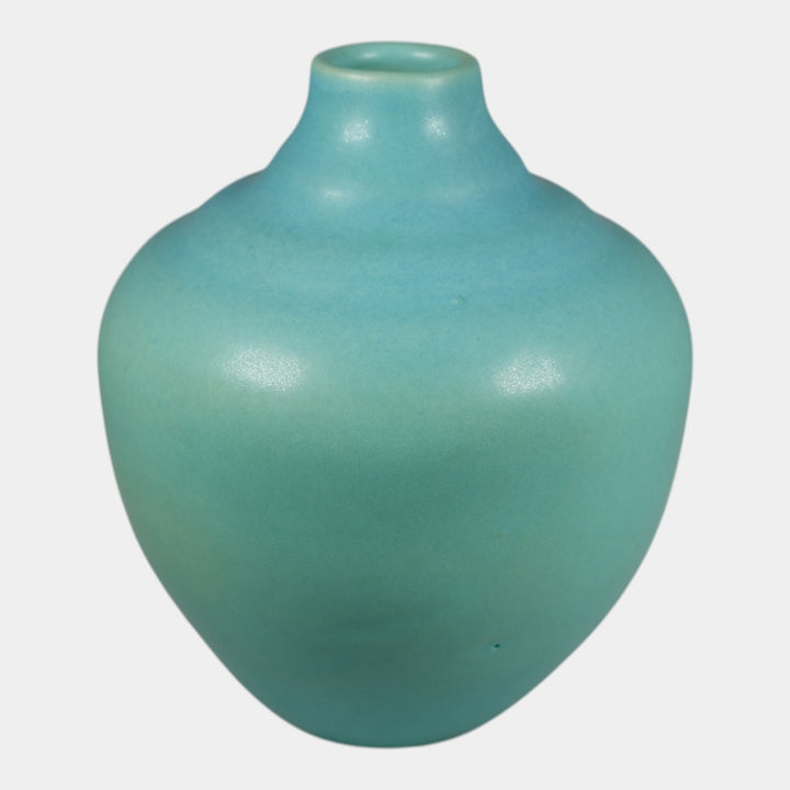 Van Briggle Vintage Original Hand Made Pottery Blue Ceramic Vase