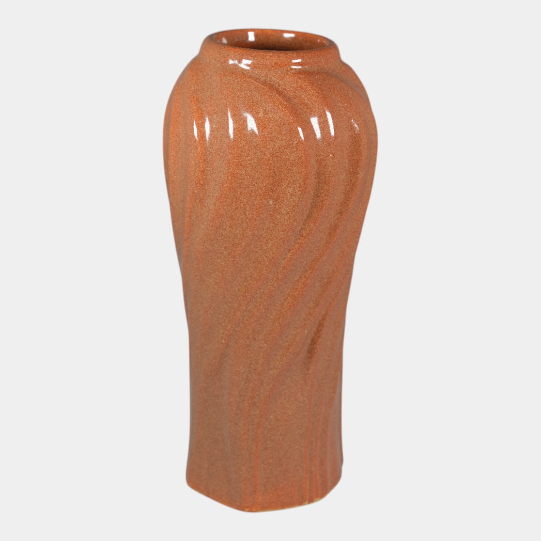 Van Briggle 1956 Vintage Pottery Gold Ore Glaze Ceramic Vase 824 - Just Art Pottery