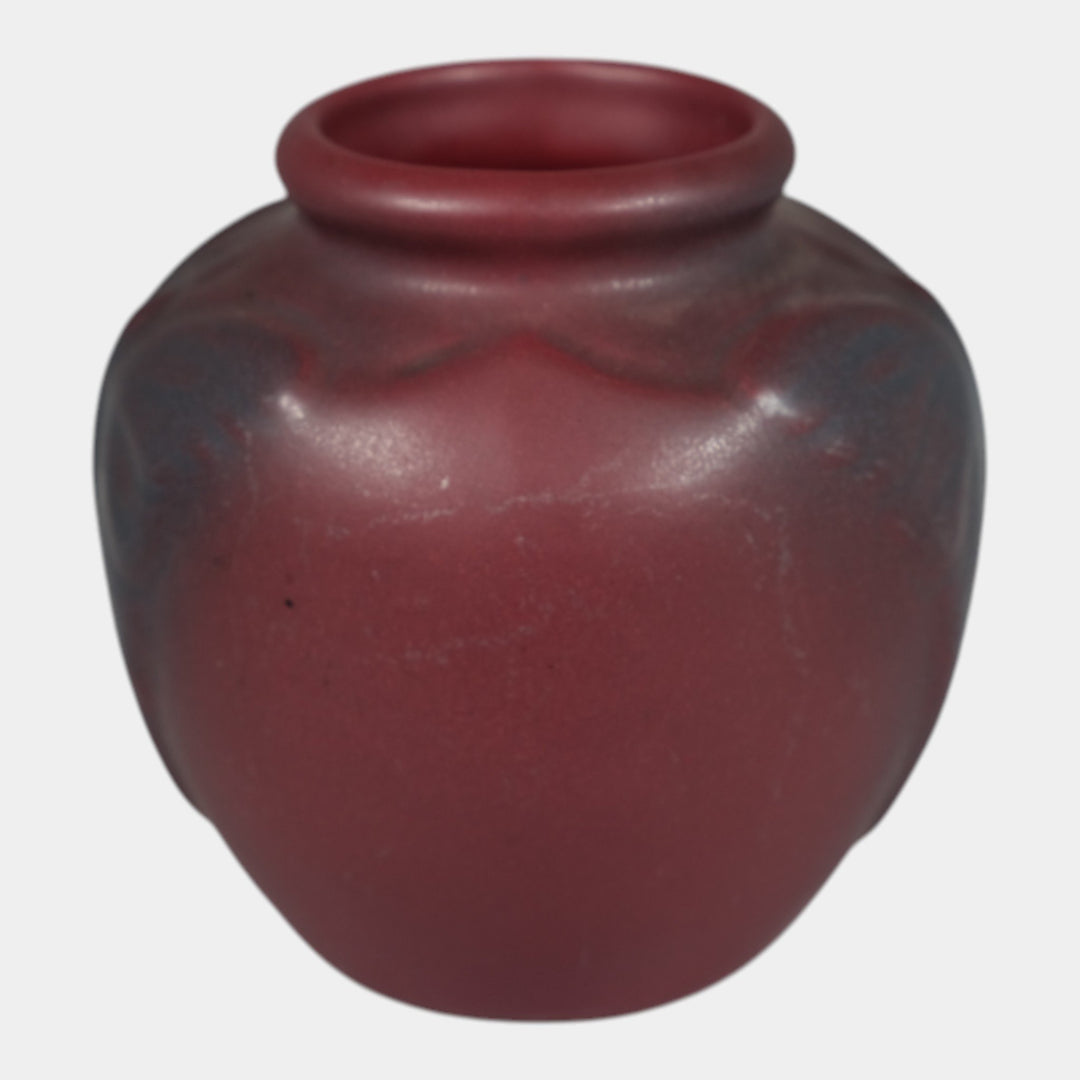 Van Briggle 1920s Vintage Arts And Crafts Pottery Mulberry Butterfly Vase 688