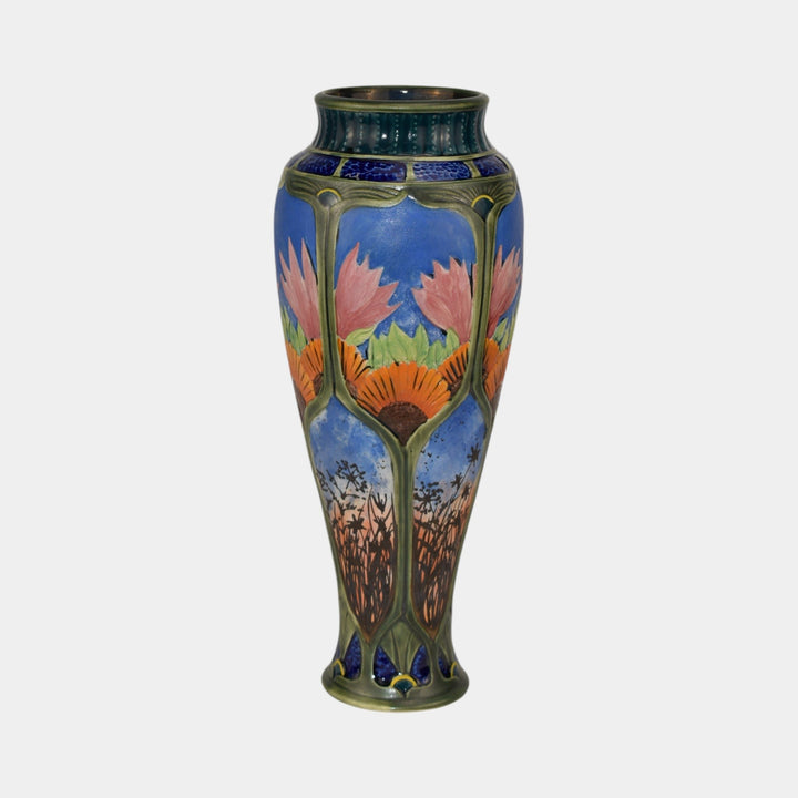 Calmwater Designs Stephanie Young Studio Art Pottery Ceramic Sunflower Vase - Just Art Pottery