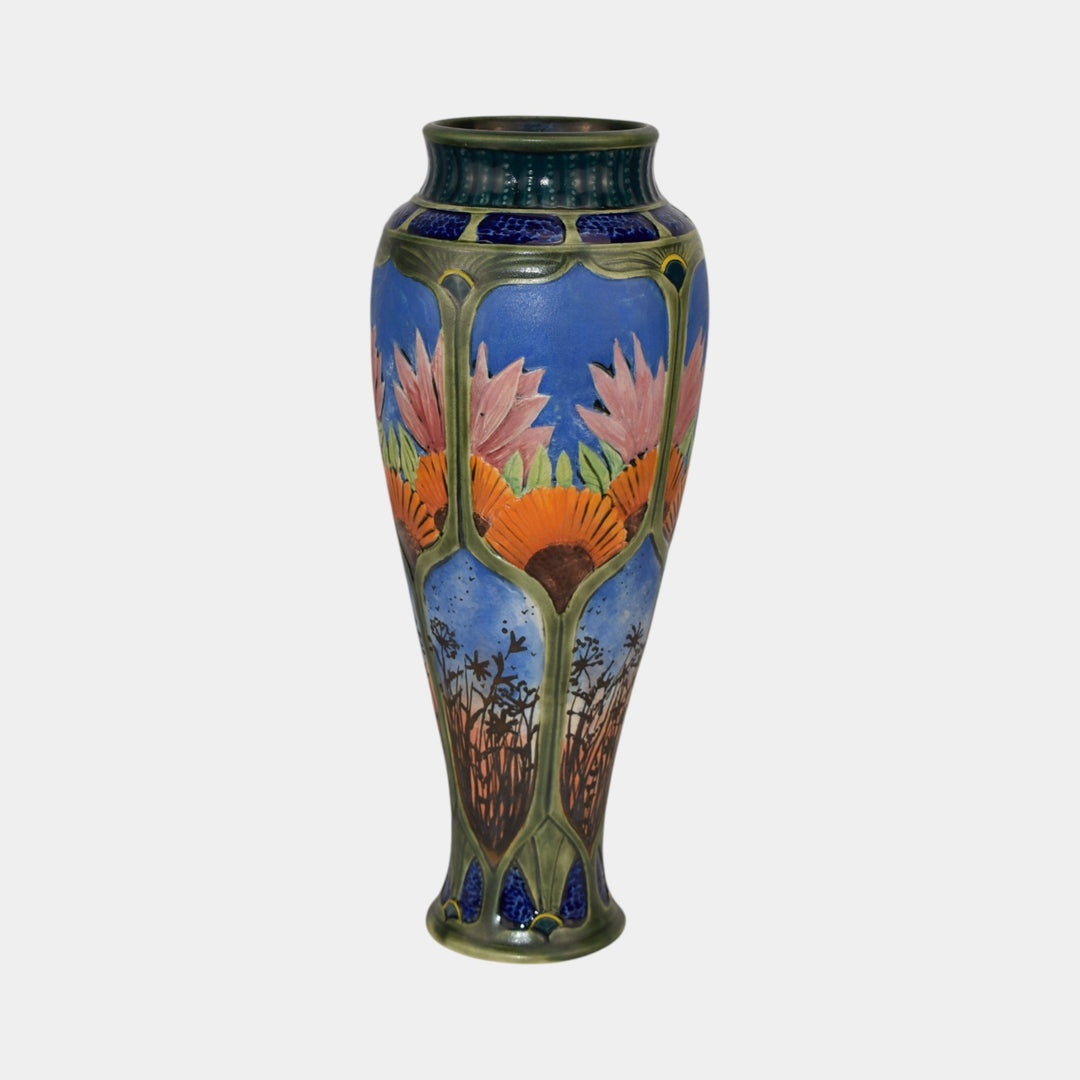 Calmwater Designs Stephanie Young Studio Art Pottery Ceramic Sunflower Vase - Just Art Pottery