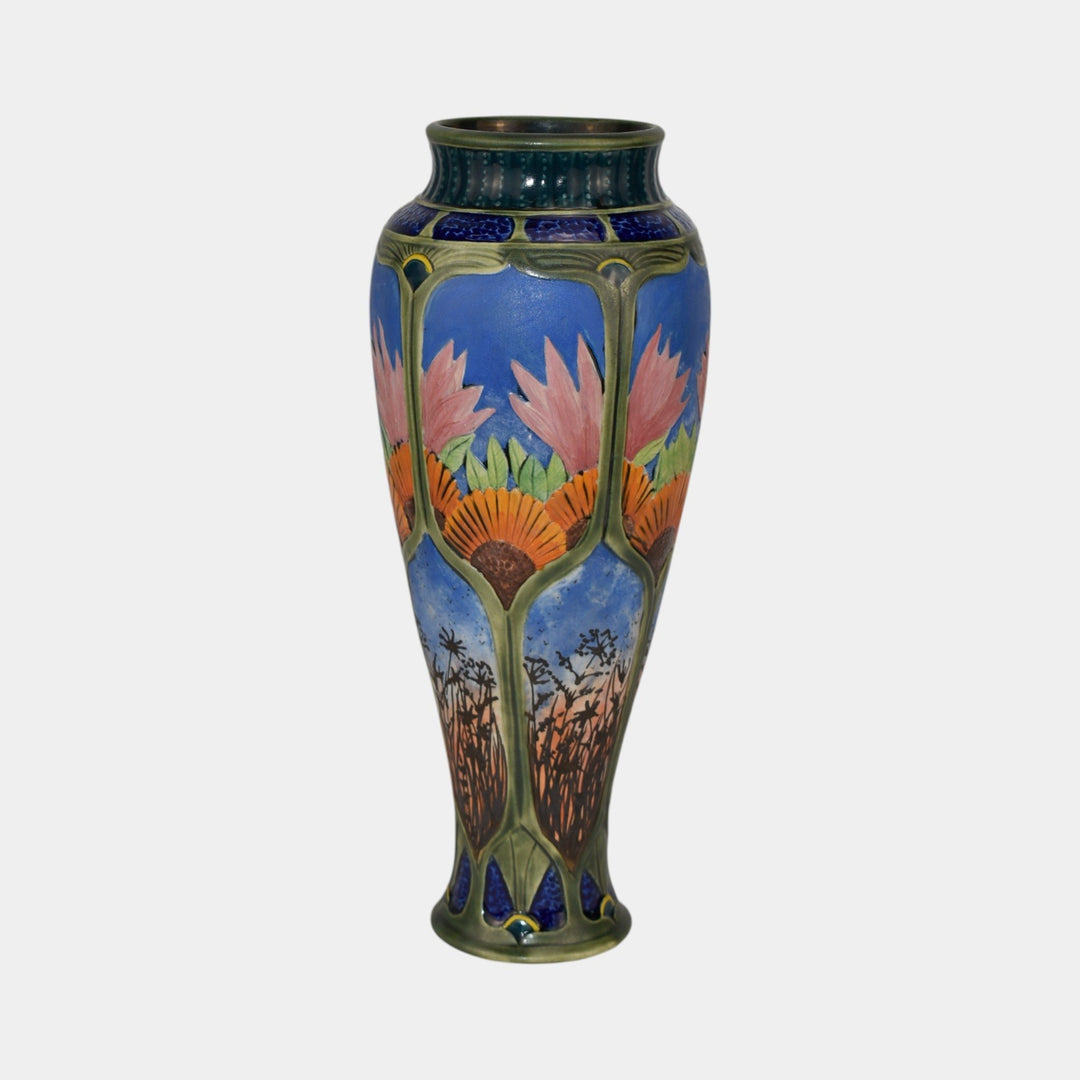 Calmwater Designs Stephanie Young Studio Art Pottery Ceramic Sunflower Vase - Just Art Pottery