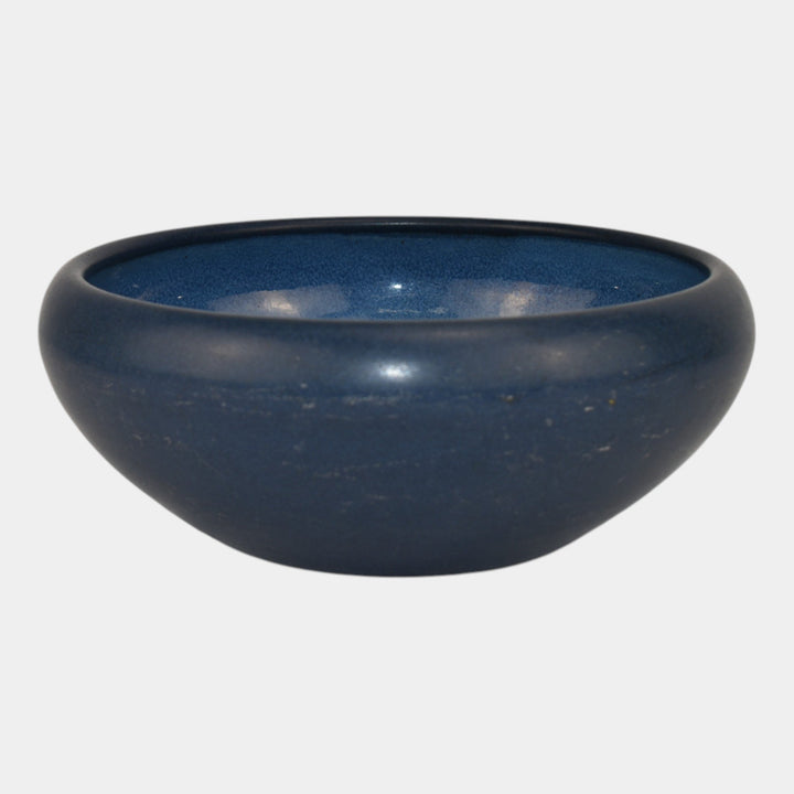 Marblehead Vintage Arts and Crafts Pottery Blue Ceramic Bowl
