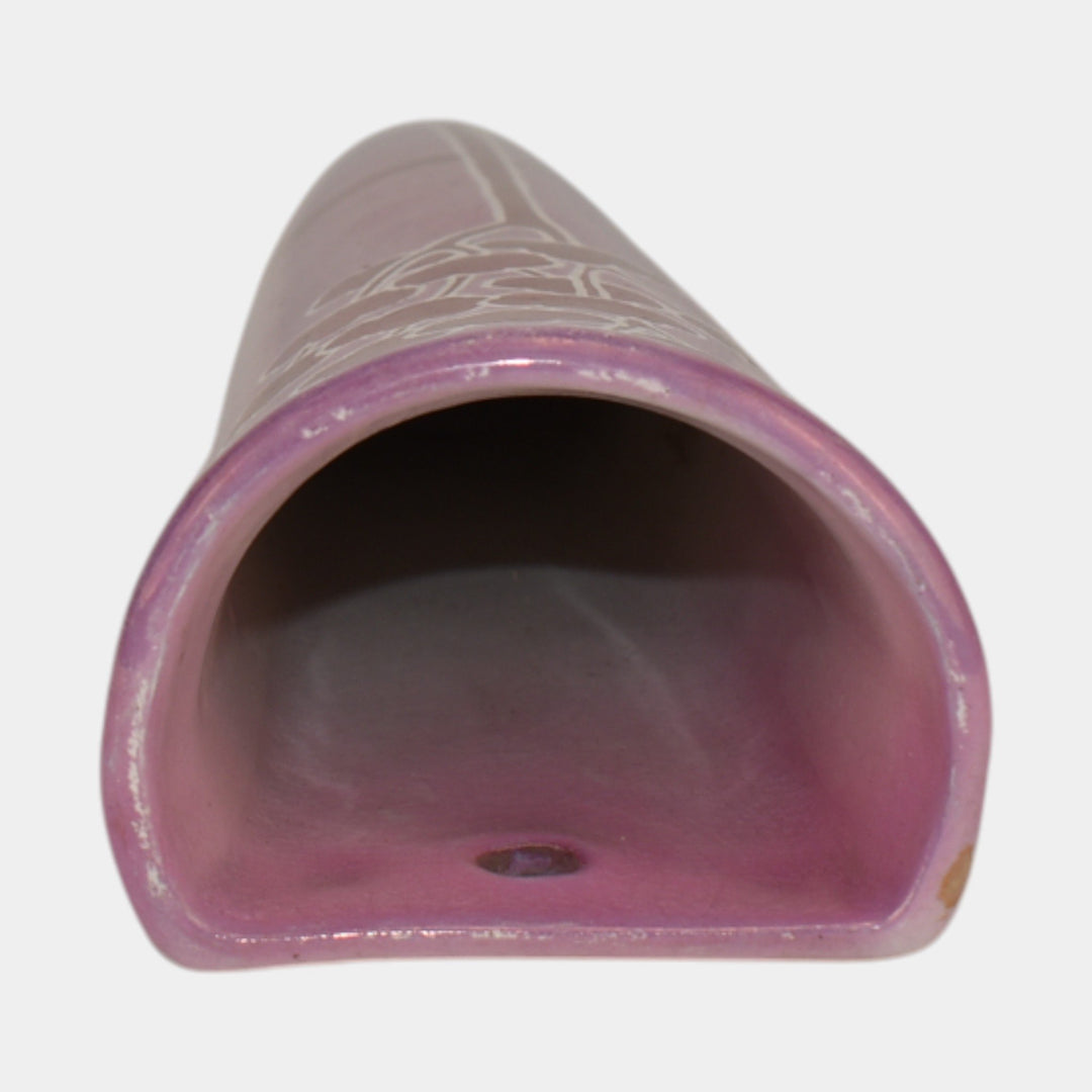 Weller Marengo Pink Luster 1920-25 Vintage Art Pottery Tree Wall Pocket