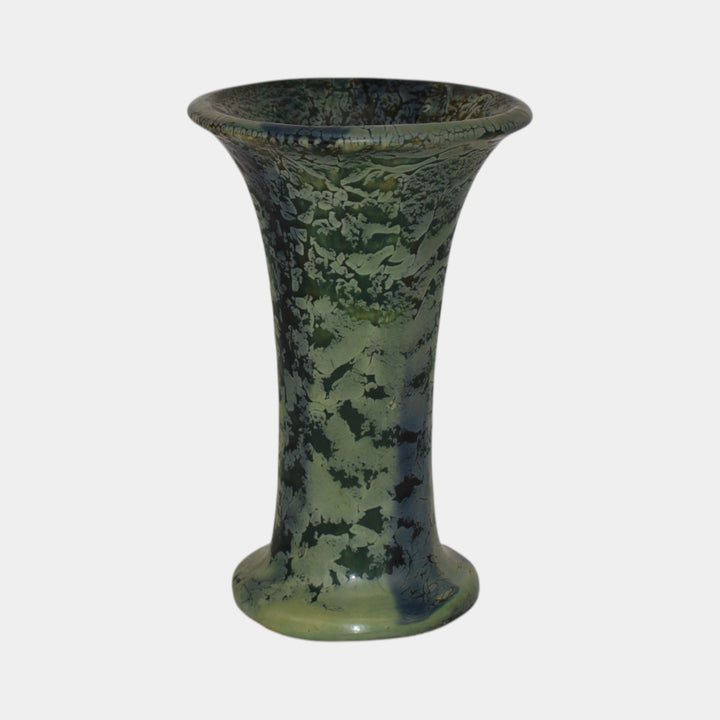Weller Frosted Matte Vintage Arts and Crafts Pottery Green Ceramic Vase