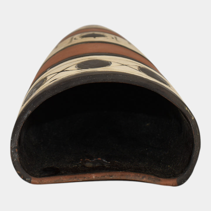 Weller Souevo 1910s Pottery Native American Design Large Wall Pocket