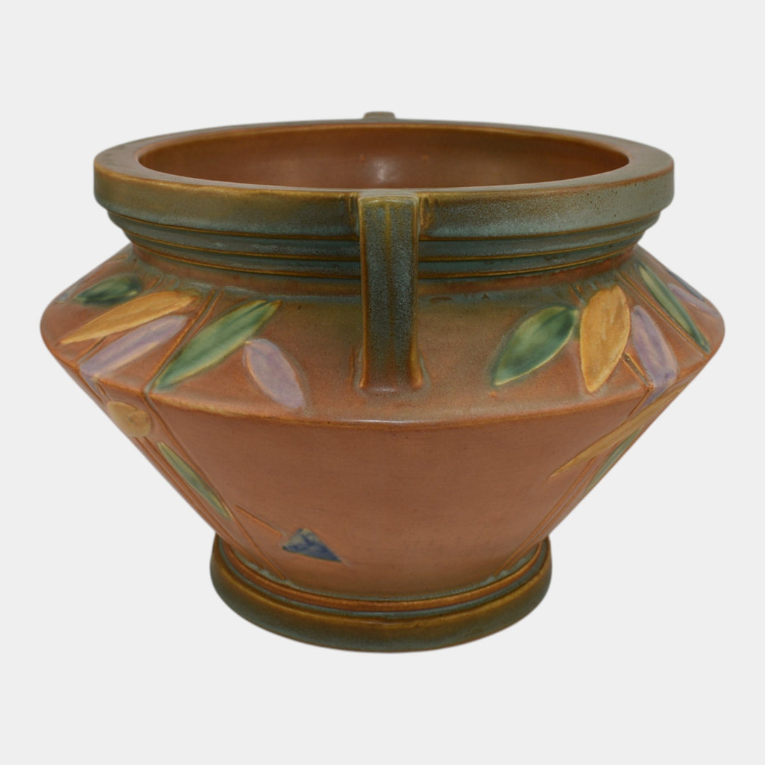 Roseville Futura Tan 1928 Vintage Art Pottery Ceramic Jardiniere Planter 616-8
