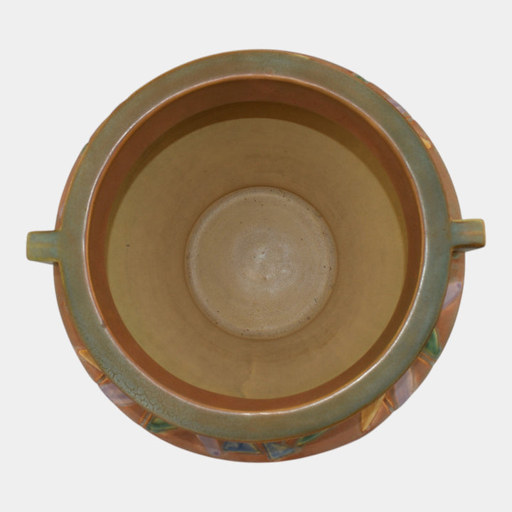 Roseville Futura Tan 1928 Vintage Art Pottery Ceramic Jardiniere Planter 616-8