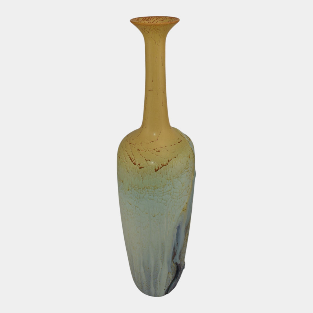 Ephraim Faience Experimental Hand Made Pottery Mermaid Ceramic Vase - Just Art Pottery