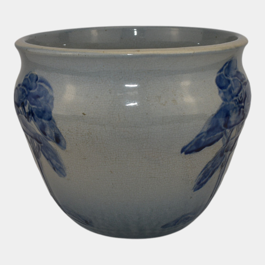 Weller Jap Birdimal Frederick Rhead Art Pottery Blue Scenic Jardiniere Planter