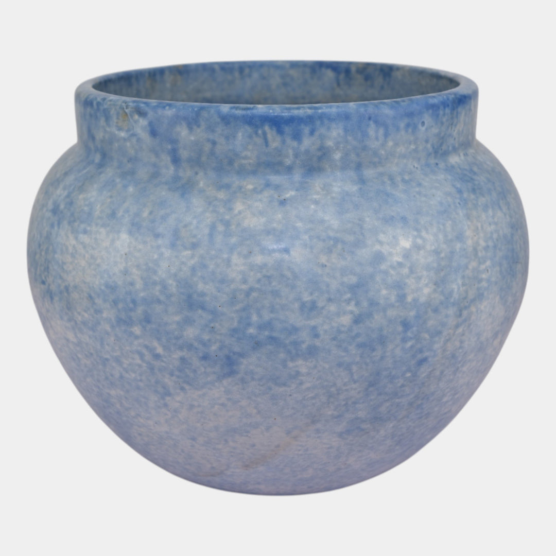 Roseville Early Carnelian Blended 1916 Pottery Blue Jardiniere Planter 593-8