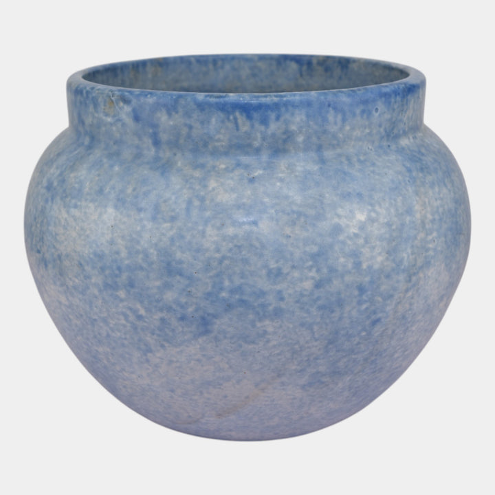 Roseville Early Carnelian Blended 1916 Pottery Blue Jardiniere Planter 593-8