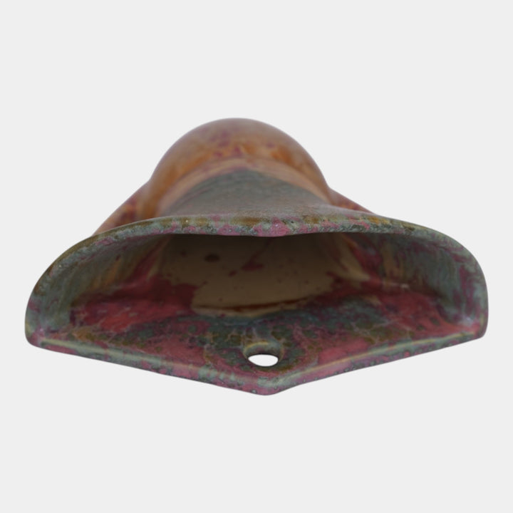 Roseville Carnelian II Red 1926 Arts And Crafts Pottery Wall Pocket 1253-8