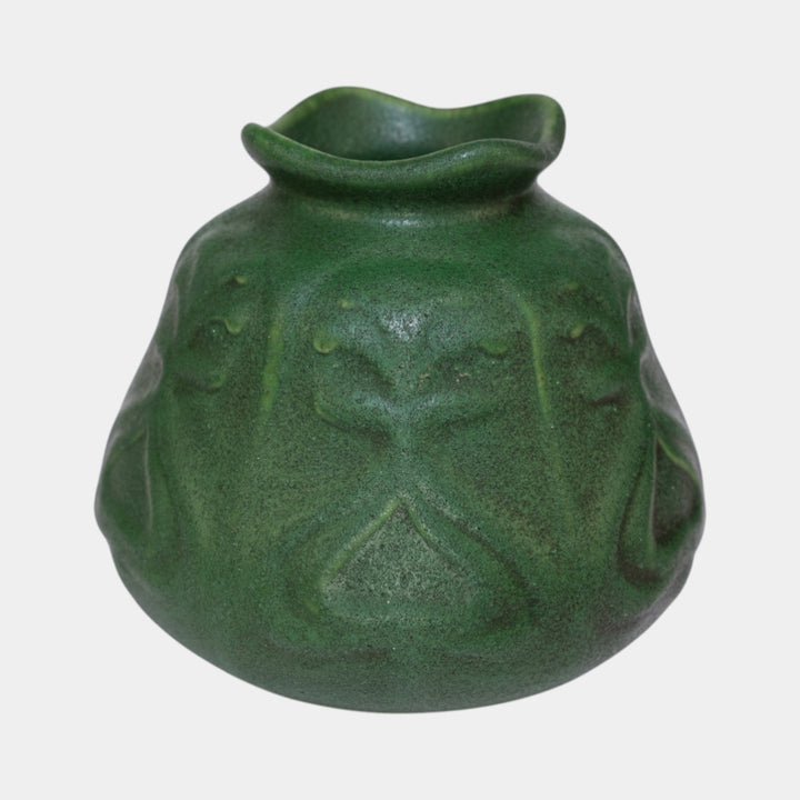 Roseville Chloron 1905 Vintage Art Pottery Matte Green Ceramic Vase C24 - Just Art Pottery