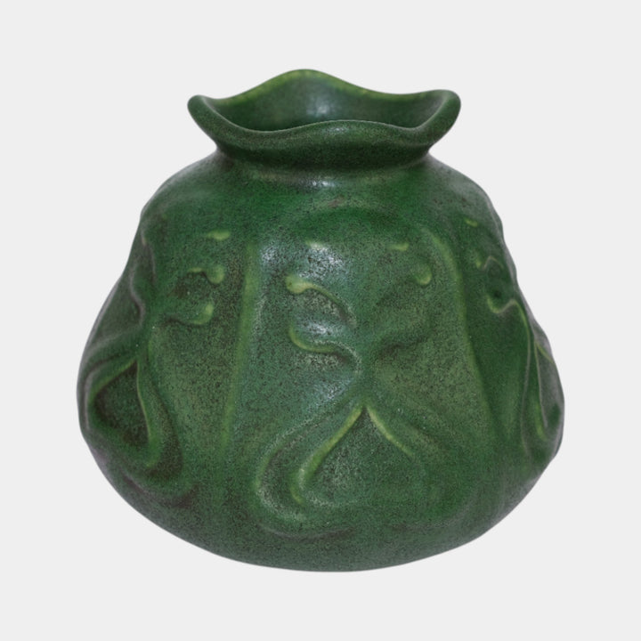 Roseville Chloron 1905 Vintage Art Pottery Matte Green Ceramic Vase C24 - Just Art Pottery