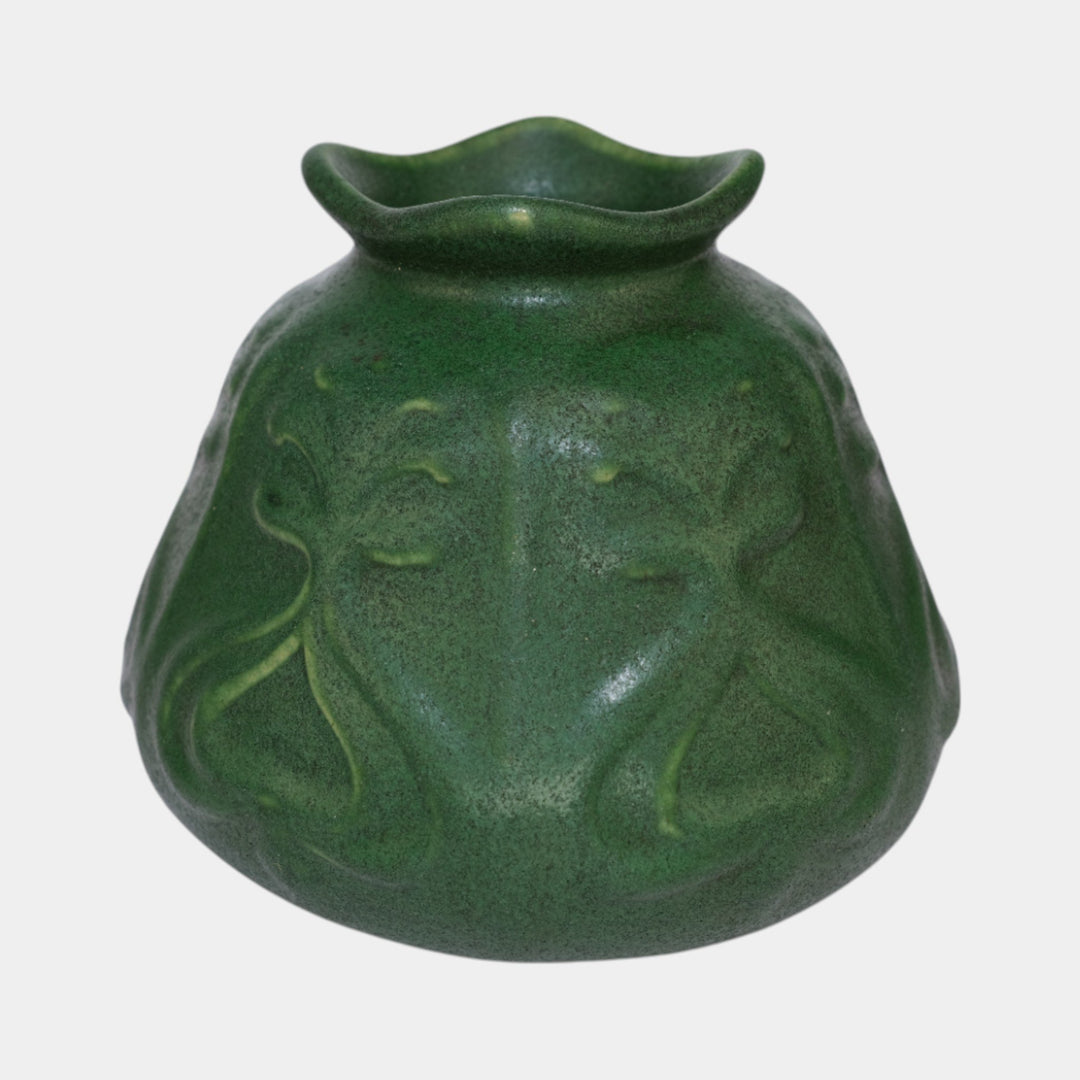 Roseville Chloron 1905 Vintage Art Pottery Matte Green Ceramic Vase C24 - Just Art Pottery