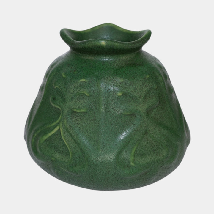 Roseville Chloron 1905 Vintage Art Pottery Matte Green Ceramic Vase C24 - Just Art Pottery