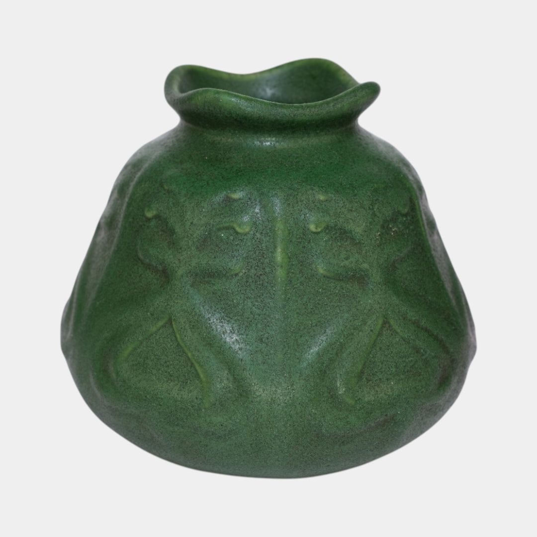 Roseville Chloron 1905 Vintage Art Pottery Matte Green Ceramic Vase C24 - Just Art Pottery