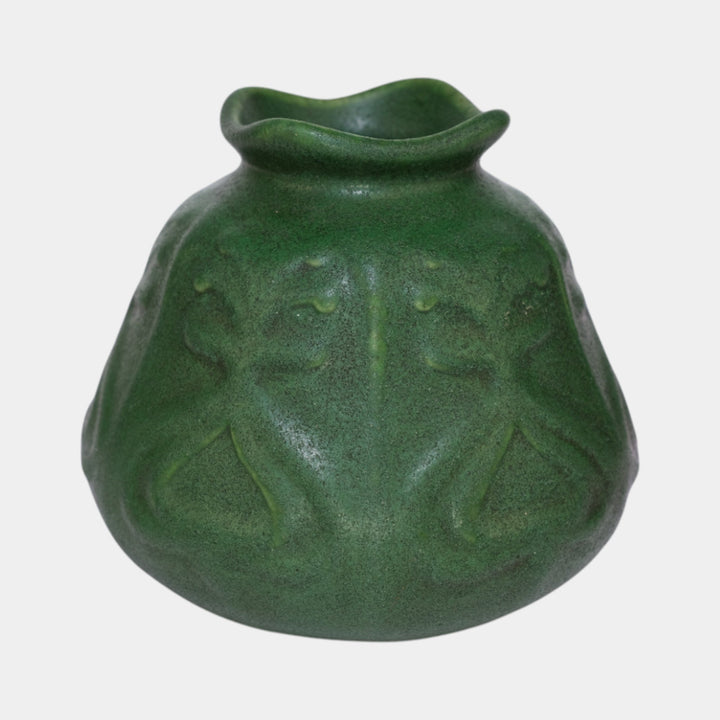 Roseville Chloron 1905 Vintage Art Pottery Matte Green Ceramic Vase C24 - Just Art Pottery