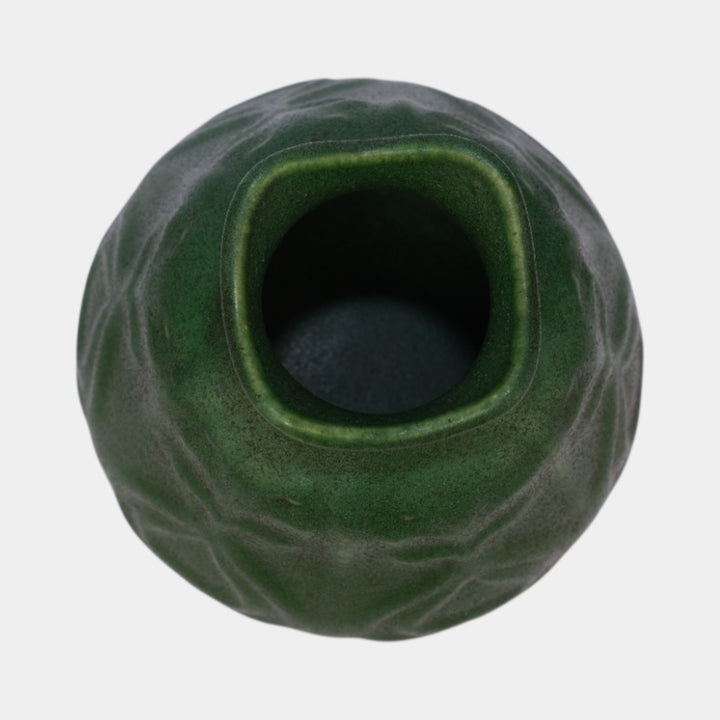 Roseville Chloron 1905 Vintage Art Pottery Matte Green Ceramic Vase C24 - Just Art Pottery