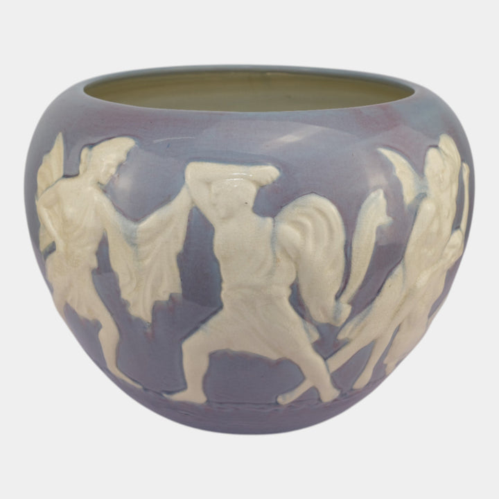 Weller Narona Ware Vintage Art Pottery Blue Ceramic Jardiniere Planter