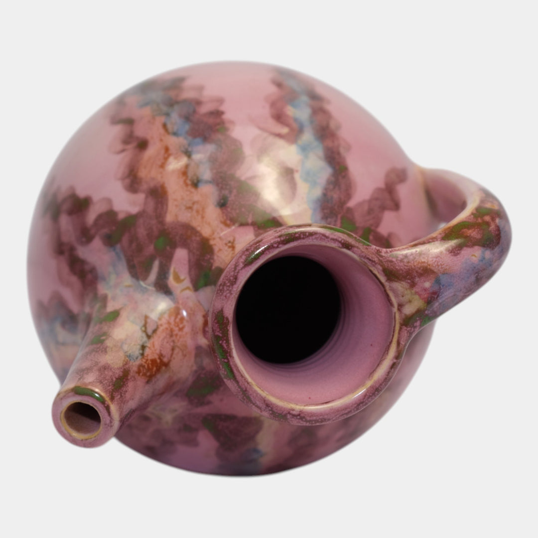 Weller Juneau 1920s Vintage Art Deco Pottery Pink Ceramic Ewer Jug Vase