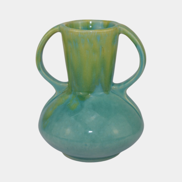 Weller Glaze Variant Vintage Art Pottery Blue Green Ceramic Vase - Just Art Pottery