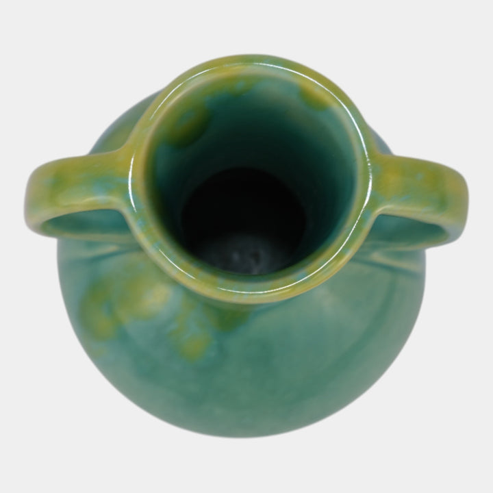 Weller Glaze Variant Vintage Art Pottery Blue Green Ceramic Vase - Just Art Pottery