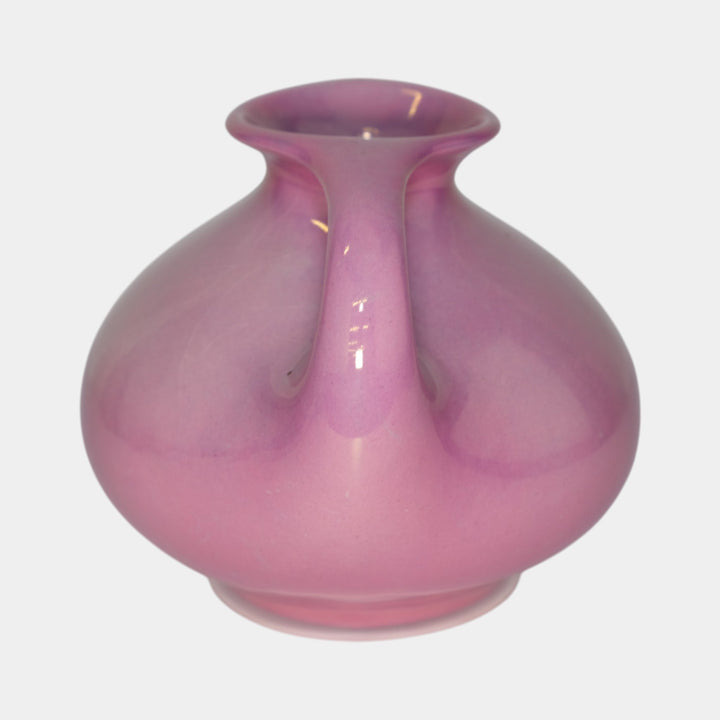 Weller Pottery Lustre Ware 1920 Vintage Art Pottery Pink Ceramic Handled Vase