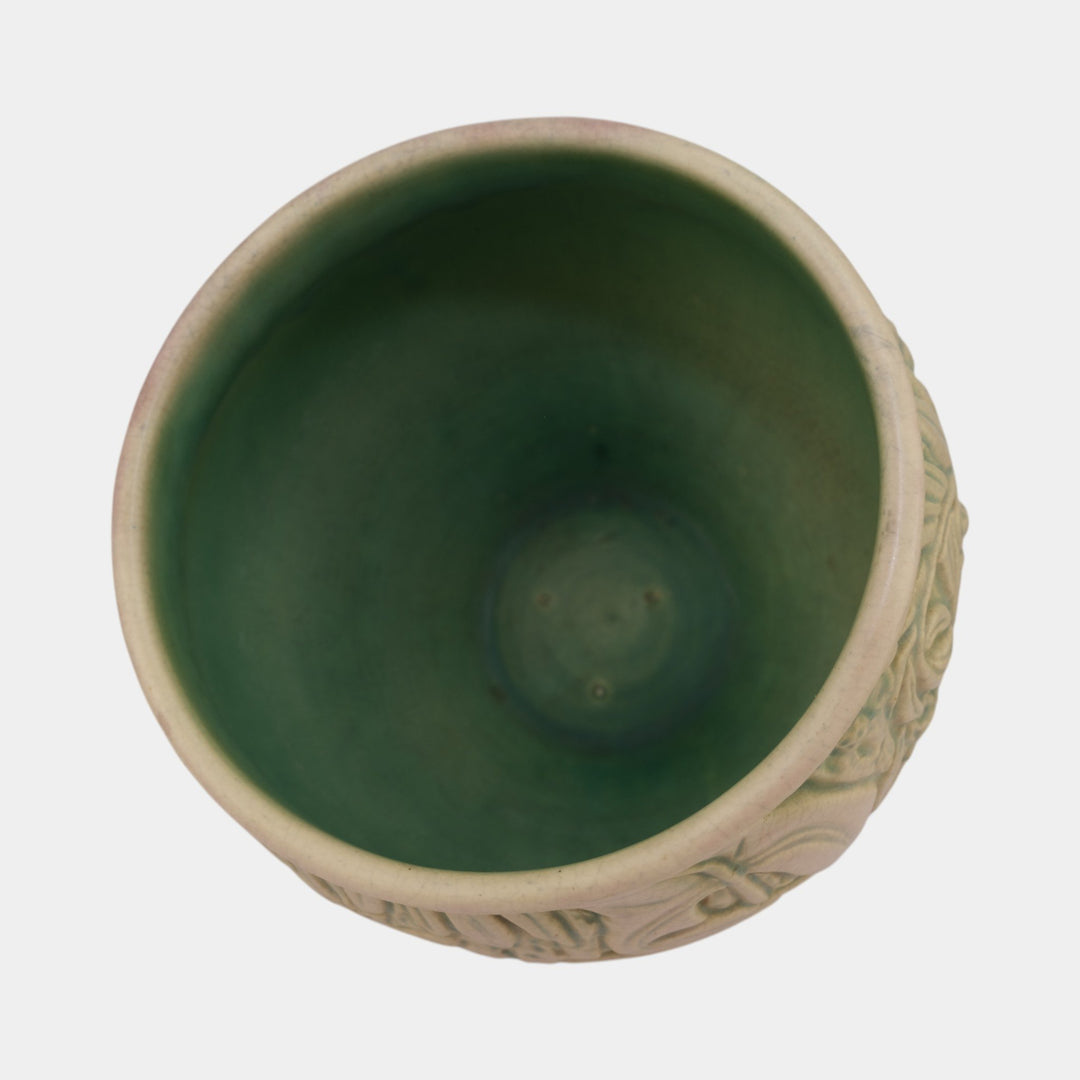 Weller Marvo 1920s Vintage Art Pottery Color Ceramic Jardiniere - Just Art Pottery