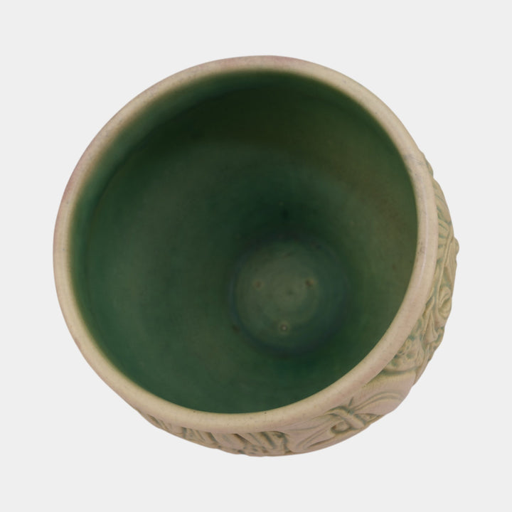 Weller Marvo 1920s Vintage Art Pottery Color Ceramic Jardiniere - Just Art Pottery