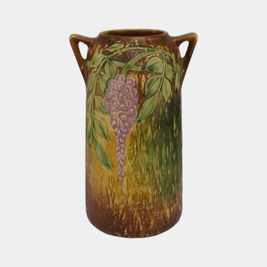 書 CONFRONTATIONAL CERAMICS Roseville Wisteria Tan 1933 Vintage Arts And Crafts Pottery