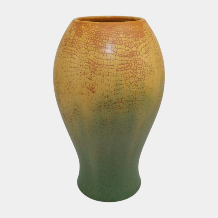 Ephraim Faience Pottery Indian Paintbrush Vase A18