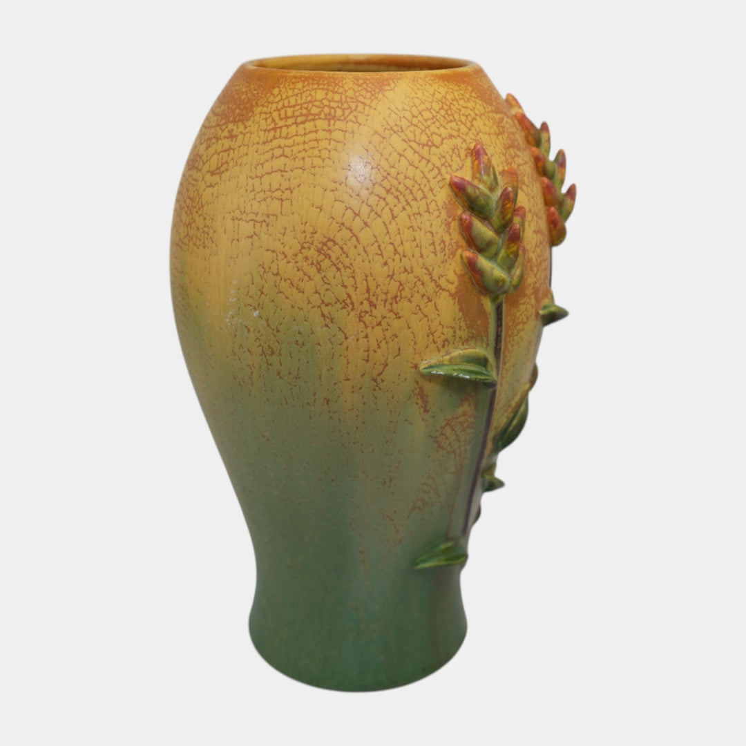 Ephraim Faience Pottery Indian Paintbrush Vase A18