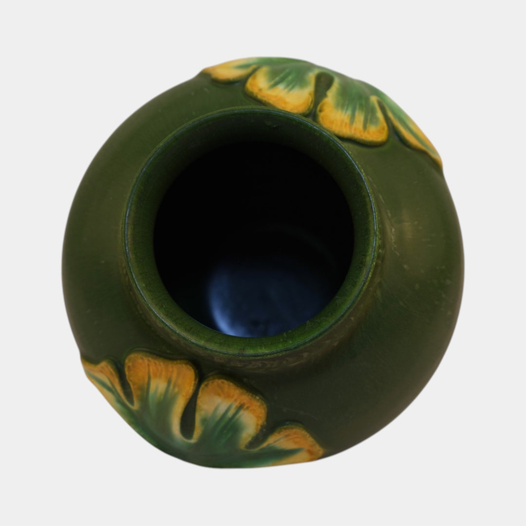 Ephraim Faience Arts and Crafts Pottery Matte Green Nostalgia Vase 243