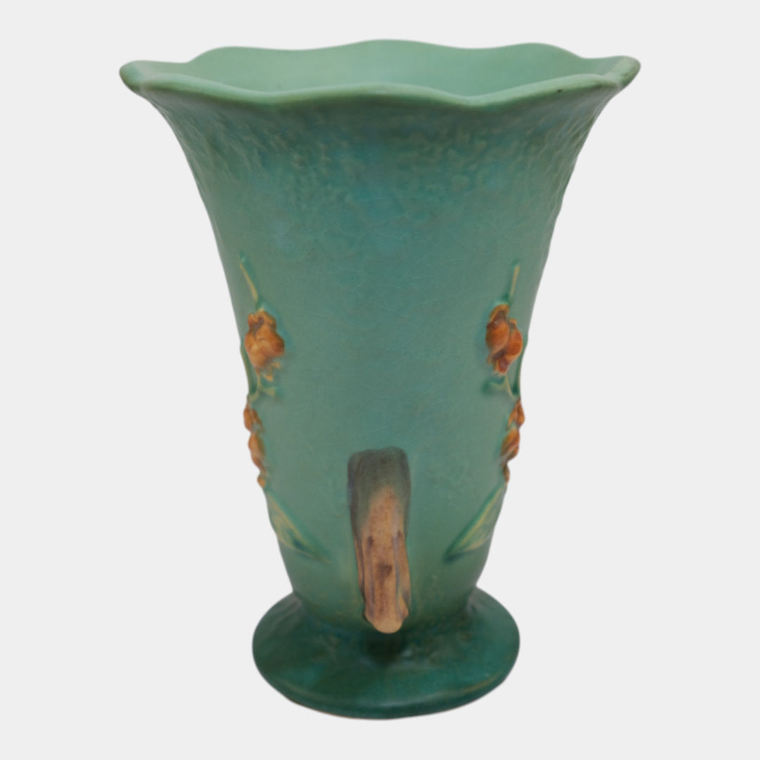 Roseville Bittersweet Green 1951 Vintage Art Pottery Ceramic Vase 882-6