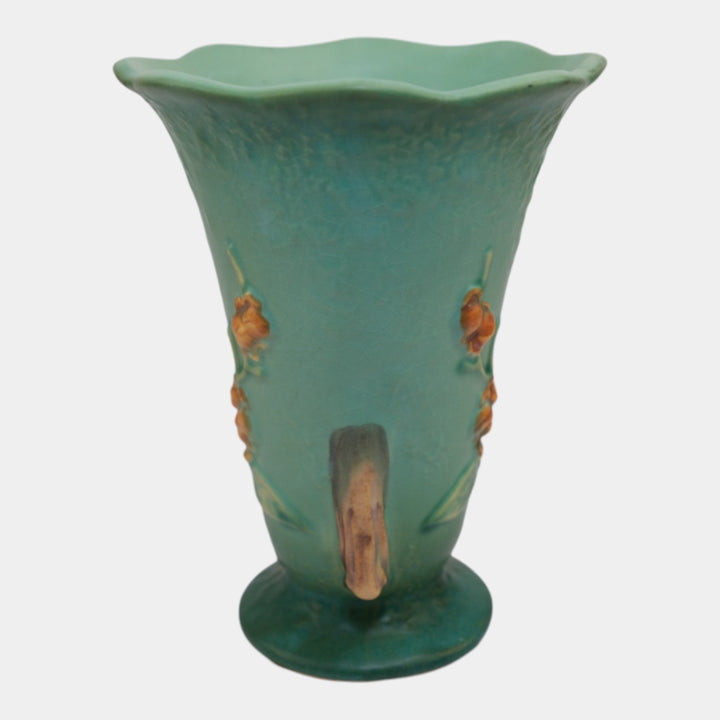 Roseville Bittersweet Green 1951 Vintage Art Pottery Ceramic Vase 882-6