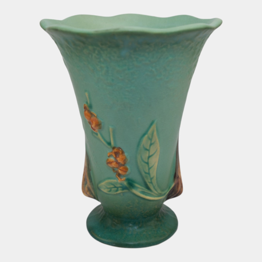Roseville Bittersweet Green 1951 Vintage Art Pottery Ceramic Vase 882-6