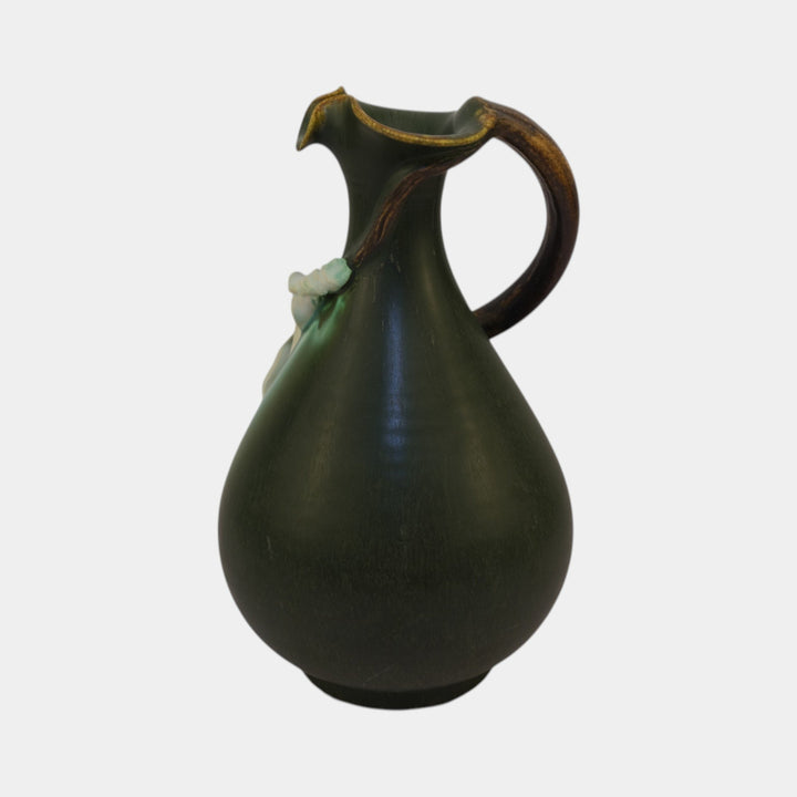 Ephraim Faience Tenth Anniversary Hand Made Pottery Calla Lily Pitcher 608