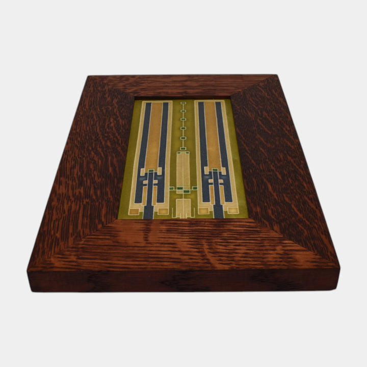 Motawi Tileworks Frank Lloyd Wright's Avery Coonley Rug Geometric Framed Tile