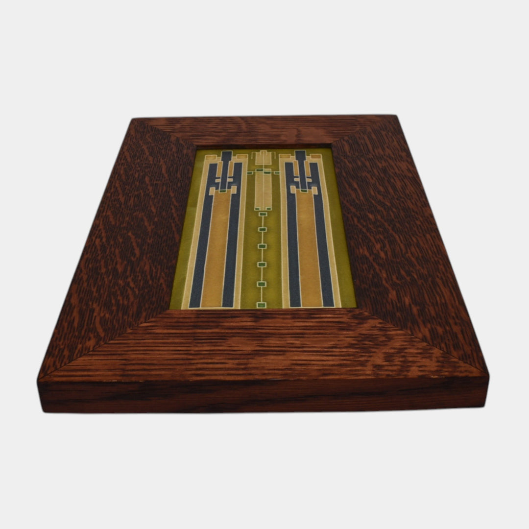 Motawi Tileworks Frank Lloyd Wright's Avery Coonley Rug Geometric Framed Tile