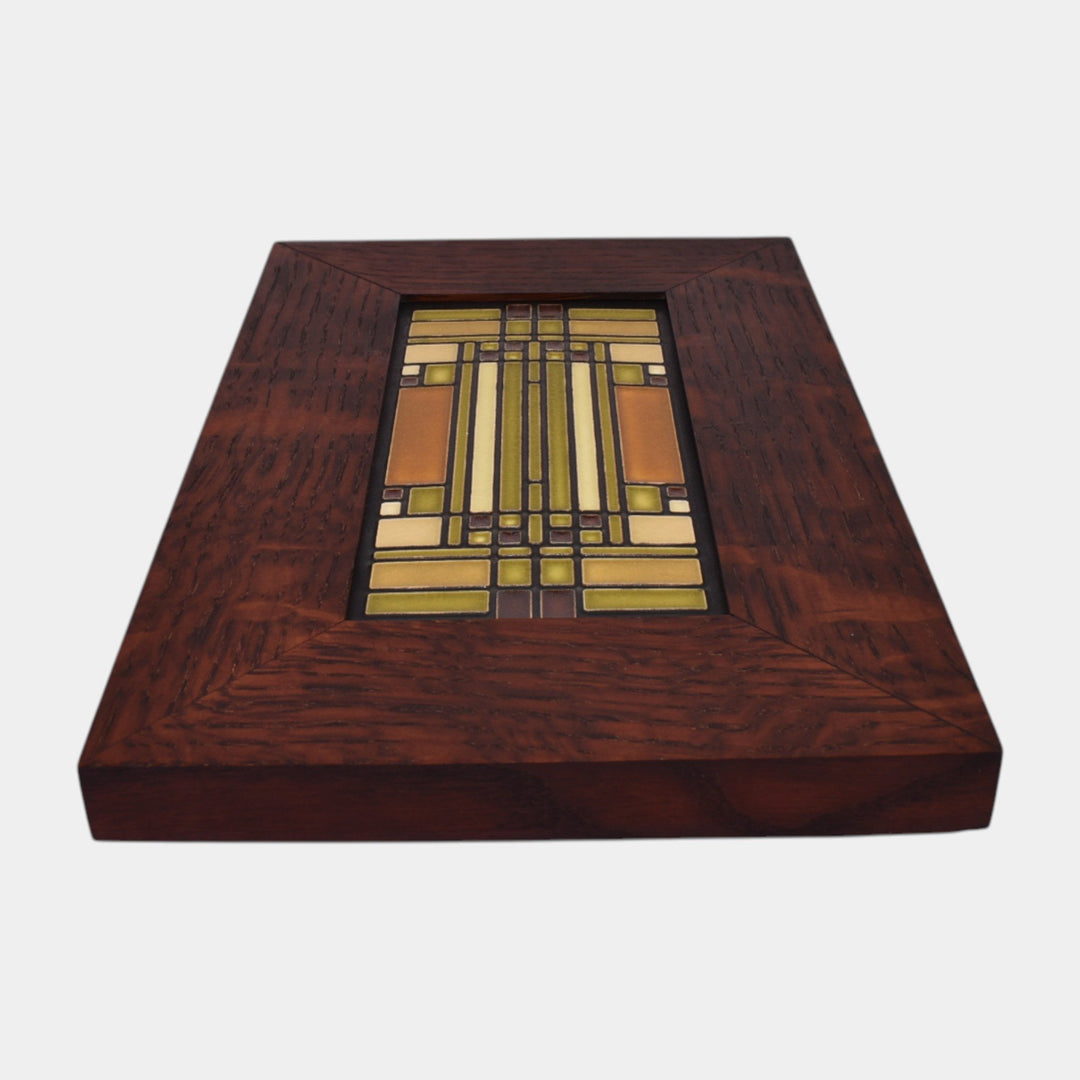 Motawi Tileworks Frank Lloyd Wright Oak Park Home Skylight Framed Pottery Tile