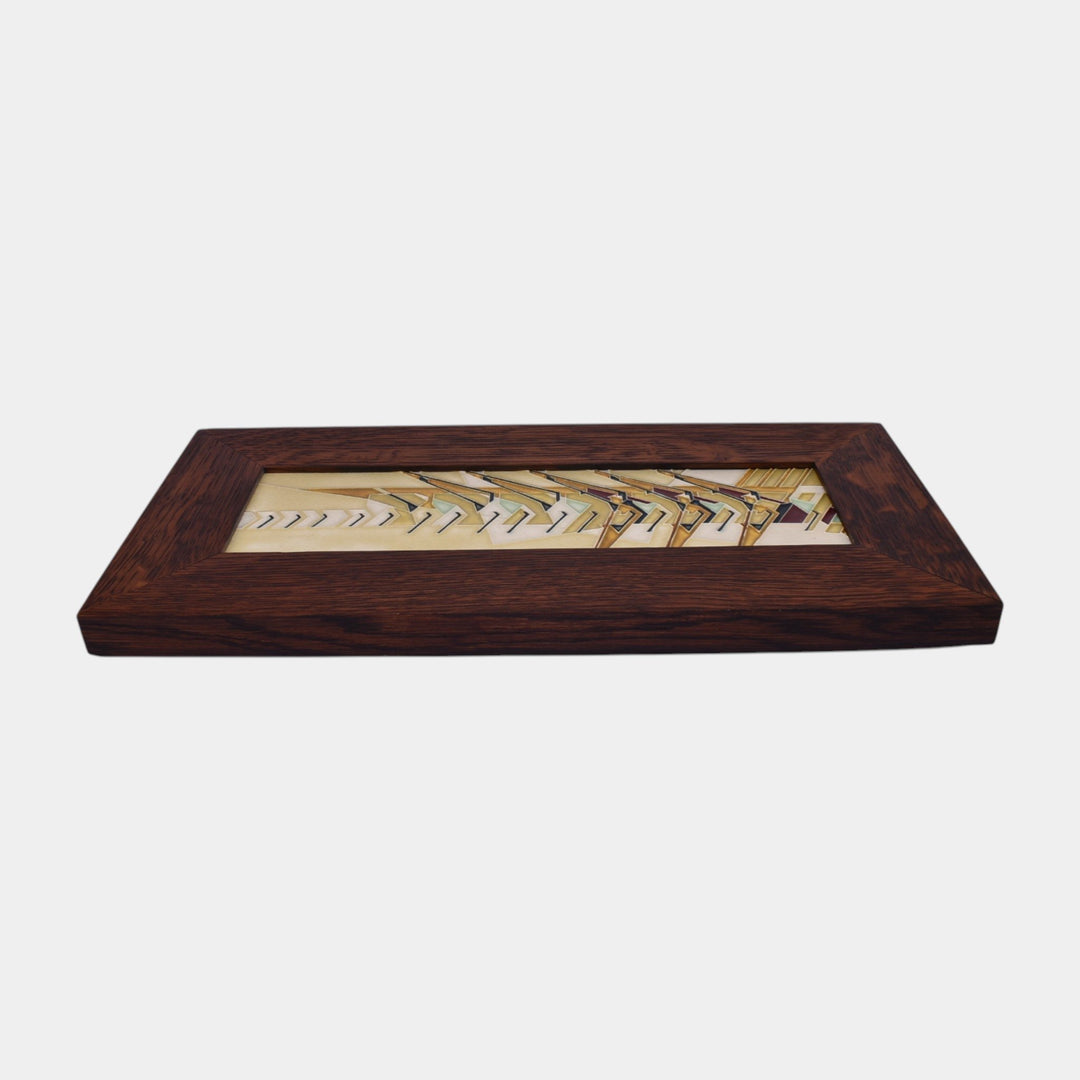 Motawi Tileworks Frank Lloyd Wright Christian House Samara Oak Framed Tile
