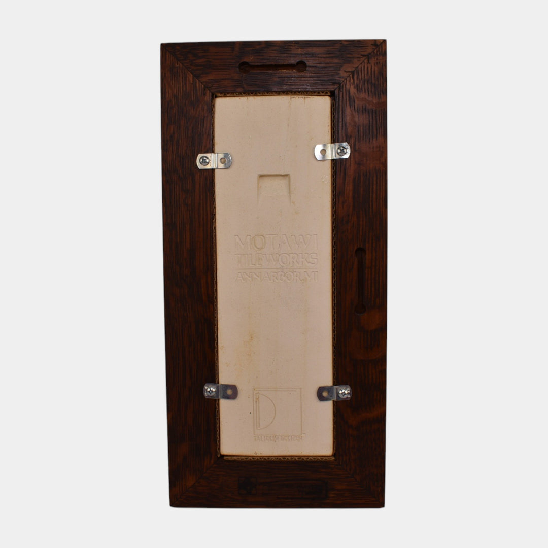 Motawi Tileworks Frank Lloyd Wright Christian House Samara Oak Framed Tile