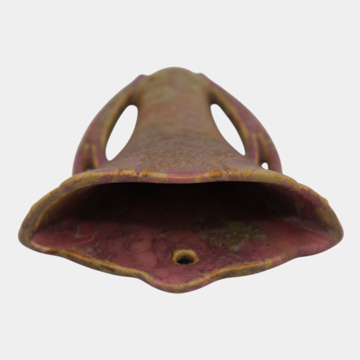 Roseville Carnelian II Red1926 Arts And Crafts Pottery Wall Pocket 1247-8