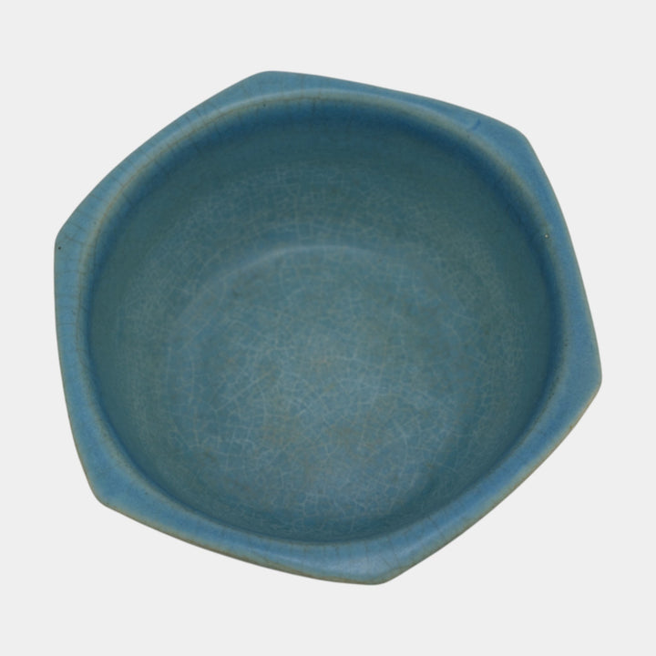 Rookwood 1914 Vintage Arts And Crafts Pottery Blue Ceramic Bowl 1770