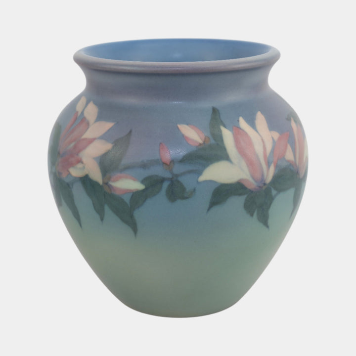 Rookwood 1926 Vintage Art Pottery Blue Vellum Floral Vase 130 Asbury