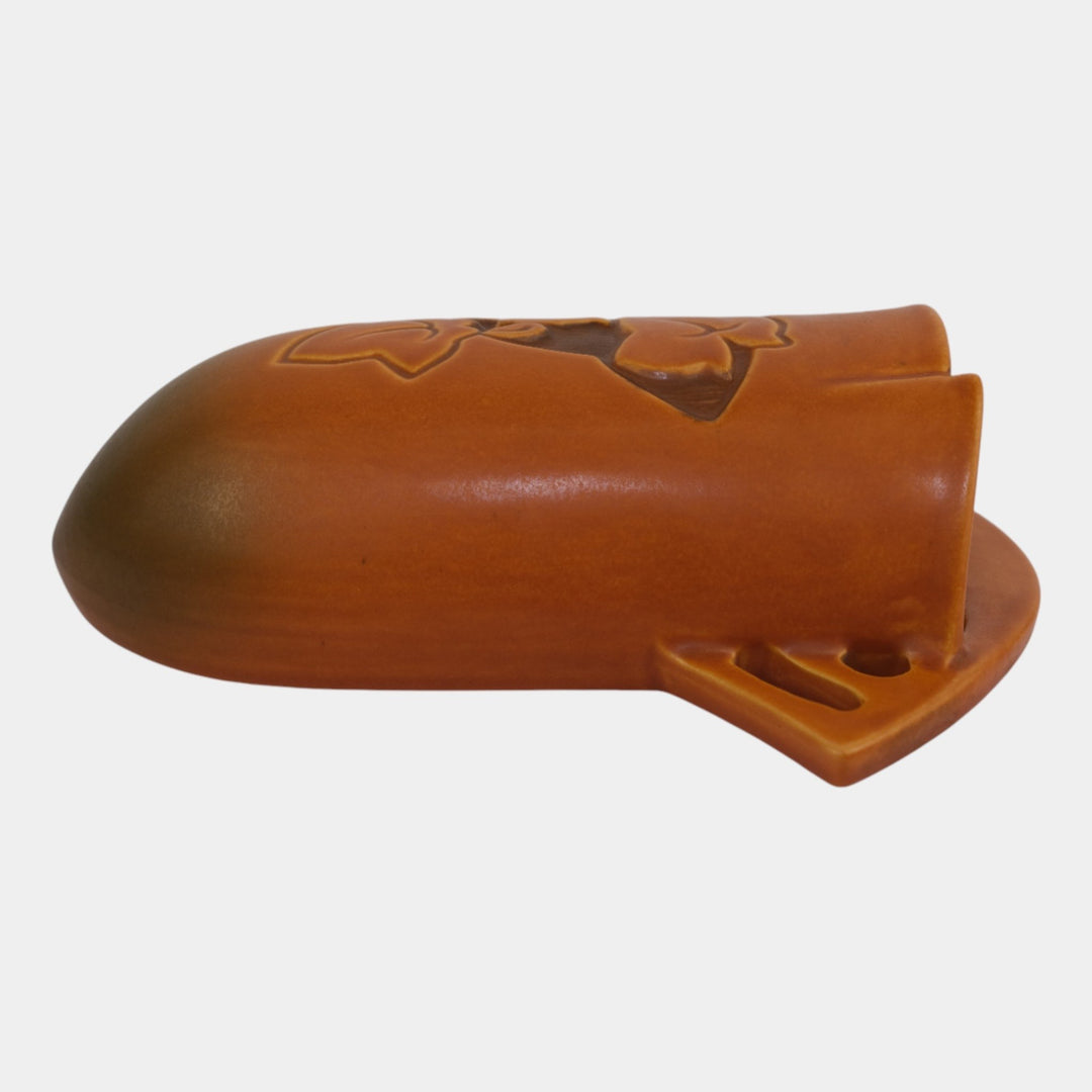 Roseville Silhouette Russet 1950 Mid Century Modern Pottery Wall Pocket 766-8