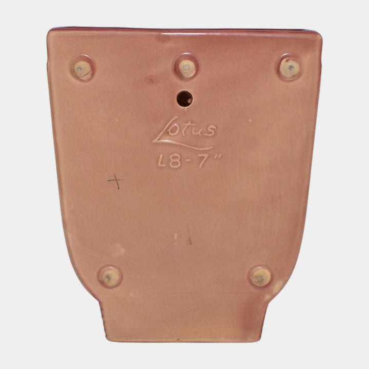 Roseville Lotus Red 1952 Mid Century Modern Pottery Ceramic Wall Pocket L8-7