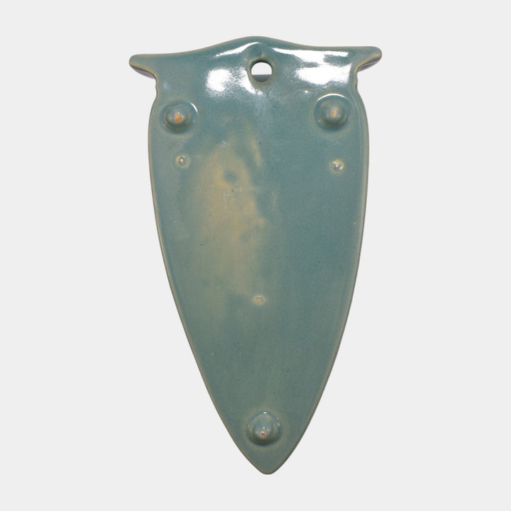 Roseville Lombardy Green 1926 Vintage Art Deco Pottery Wall Pocket 1257-8 - Just Art Pottery